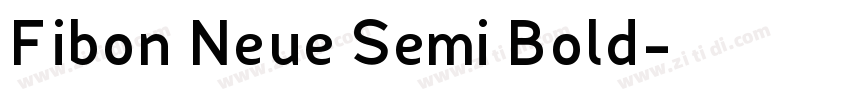 Fibon Neue Semi Bold字体转换